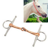 Horse Full Cheek Snaffle Stainless Steel Ring Snaffle Bit for Outdoor Horse Accessories 125mm - Extra Image