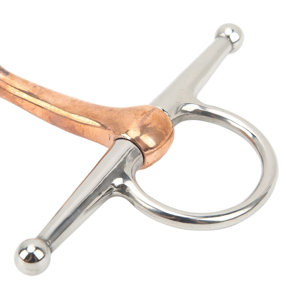 Horse Full Cheek Snaffle Stainless Steel Ring Snaffle Bit for Outdoor Horse Accessories 125mm