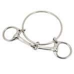125mm Stainless Steel Horse Mouth Bit 5 Inch Horse Bits Outdoor Training Loose Ring