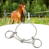 125mm Stainless Steel Horse Mouth Bit 5 Inch Horse Bits Outdoor Training Loose Ring