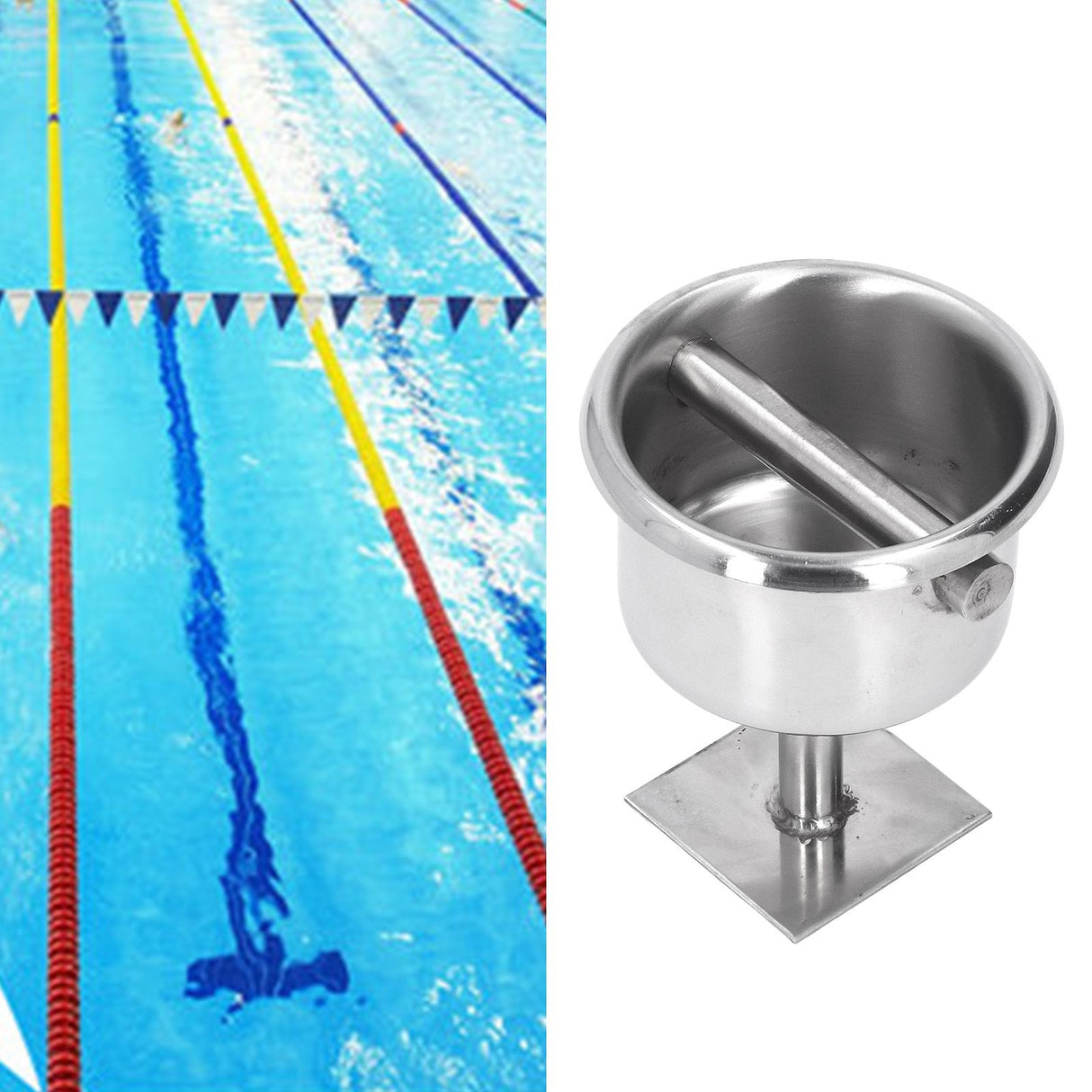 Float Line Rope Fixing Embedded Parts Stainless Steel Swim Lane Accessories for Swimming Pool