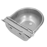 Cow Drinking Bowl Stainless Steel Automatic Water Feeder Livestock Water Drinker Bowl Float Ball Clamshell