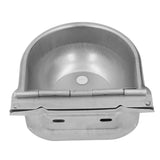 Cow Drinking Bowl Stainless Steel Automatic Water Feeder Livestock Water Drinker Bowl Float Ball Clamshell