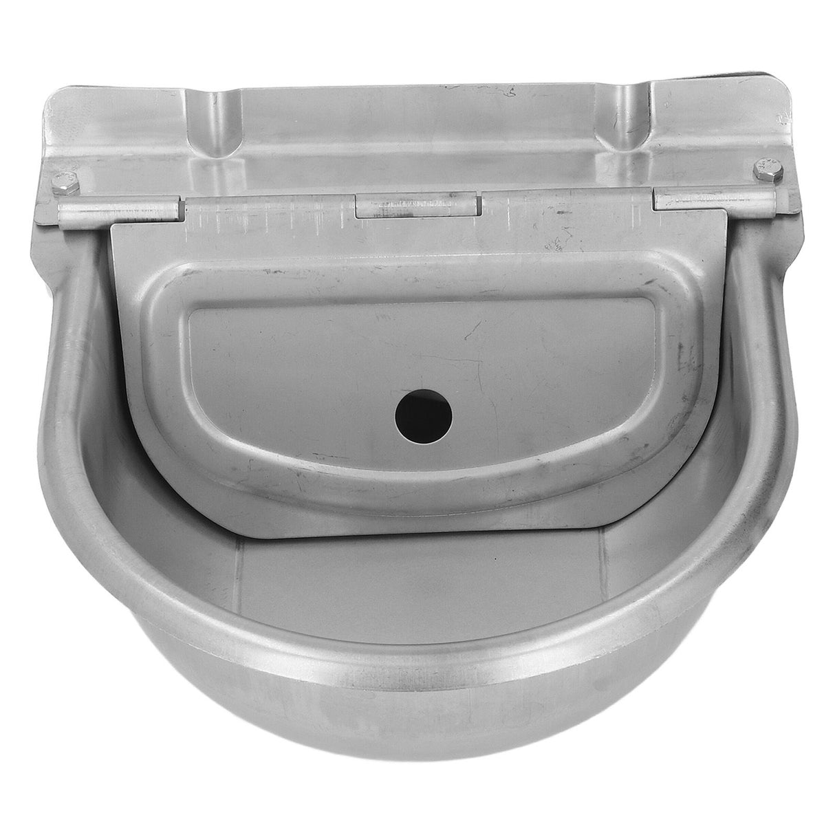 Cow Drinking Bowl Stainless Steel Automatic Water Feeder Livestock Water Drinker Bowl Float Ball Clamshell