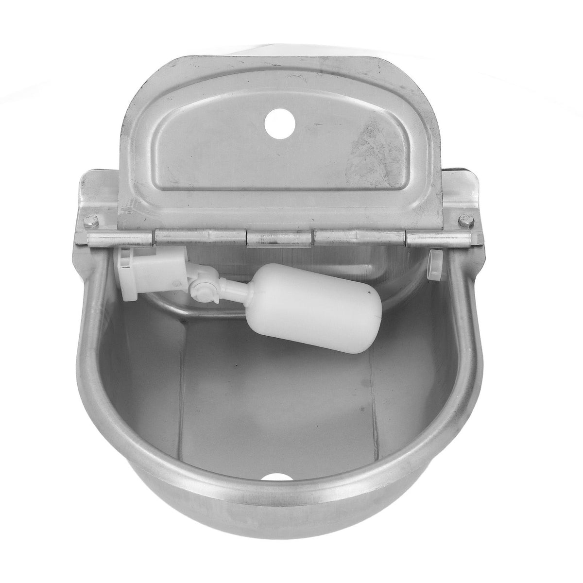 Cow Drinking Bowl Stainless Steel Automatic Water Feeder Livestock Water Drinker Bowl Float Ball Clamshell