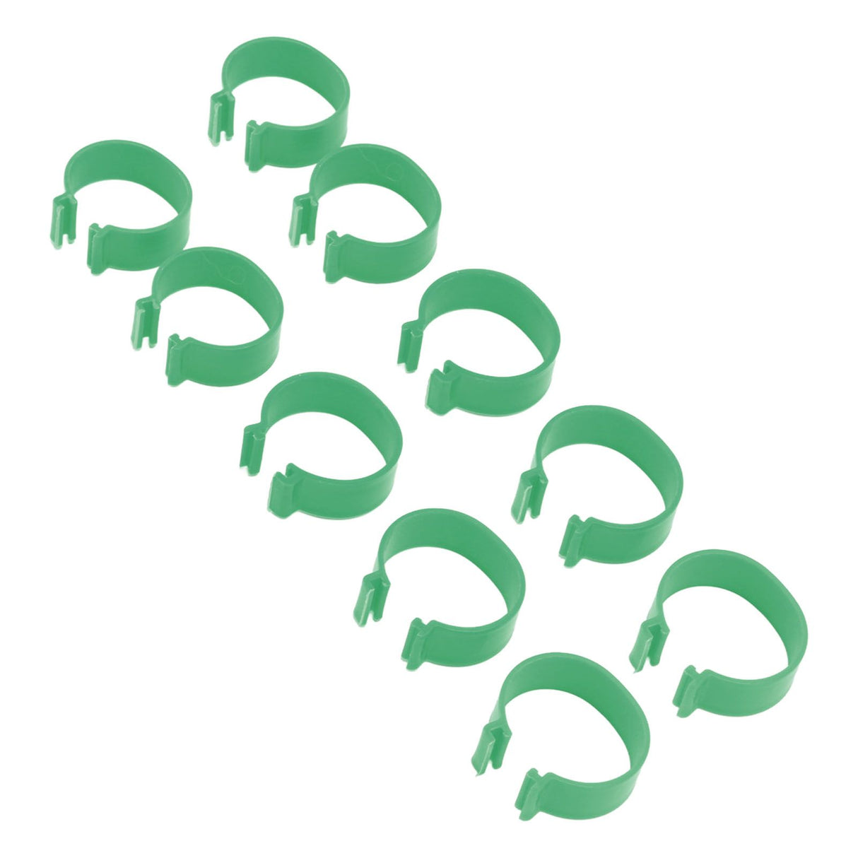 100 Pcs Poultry Feet Ring Open Type Buckle Breeding Chicken Duck Goose Foot Ring Chicken Accessory Green 18mm