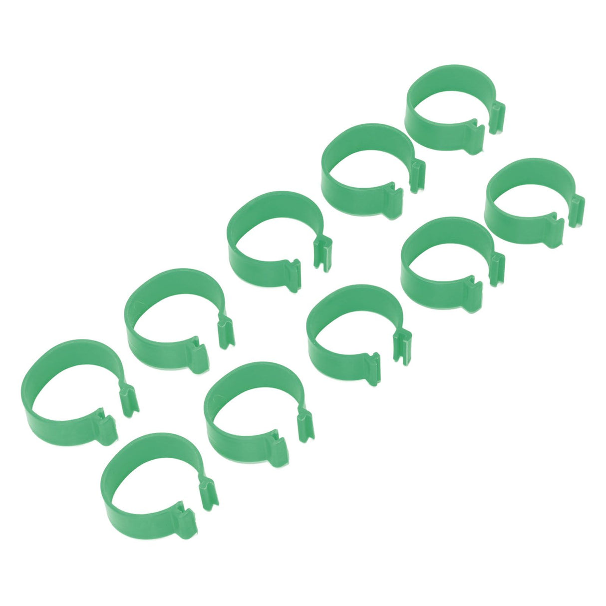 100 Pcs Poultry Feet Ring Open Type Buckle Breeding Chicken Duck Goose Foot Ring Chicken Accessory Green 18mm
