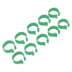100 Pcs Poultry Feet Ring Open Type Buckle Breeding Chicken Duck Goose Foot Ring Chicken Accessory Green 18mm
