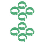 100 Pcs Poultry Feet Ring Open Type Buckle Breeding Chicken Duck Goose Foot Ring Chicken Accessory Green 18mm