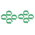 100 Pcs Poultry Feet Ring Open Type Buckle Breeding Chicken Duck Goose Foot Ring Chicken Accessory Green 18mm