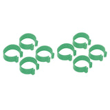 100 Pcs Poultry Feet Ring Open Type Buckle Breeding Chicken Duck Goose Foot Ring Chicken Accessory Green 18mm - Rear View