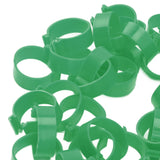 100 Pcs Poultry Feet Ring Open Type Buckle Breeding Chicken Duck Goose Foot Ring Chicken Accessory Green 18mm