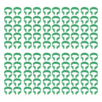 100 Pcs Poultry Feet Ring Open Type Buckle Breeding Chicken Duck Goose Foot Ring Chicken Accessory Green 25mm