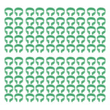 100 Pcs Poultry Feet Ring Open Type Buckle Breeding Chicken Duck Goose Foot Ring Chicken Accessory Green 25mm