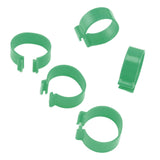 100 Pcs Poultry Feet Ring Open Type Buckle Breeding Chicken Duck Goose Foot Ring Chicken Accessory Green 25mm