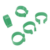 100 Pcs Poultry Feet Ring Open Type Buckle Breeding Chicken Duck Goose Foot Ring Chicken Accessory Green 25mm - Extra Image