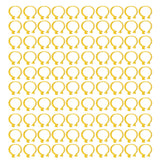 100PCS Chicken Ankle Rings Reusable Plastic Duck Leg Bands Clips For Breeding Chickens Ducks Geese Yellow 16mm/0.63in