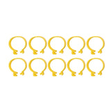 100PCS Chicken Ankle Rings Reusable Plastic Duck Leg Bands Clips For Breeding Chickens Ducks Geese Yellow 16mm/0.63in