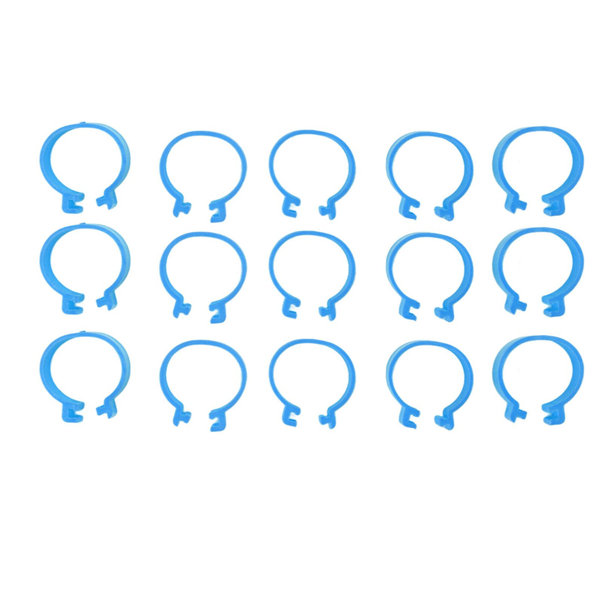 100Pcs Poultry Foot Ring Chicken Bird Duck Identification Leg Bands Open Type Buckle Chicken Ankle Rings Blue 18mm