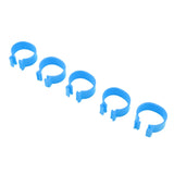 100Pcs Poultry Foot Ring Chicken Bird Duck Identification Leg Bands Open Type Buckle Chicken Ankle Rings Blue 18mm
