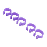 100 PCS Chicken Foot Ring Duck Hen Goose Legs Rings Clip Poultry Foot Ring Farming Tools Purple 16mm/0.63in - Extra Image