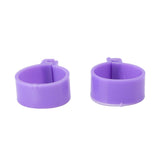 100 PCS Chicken Foot Ring Duck Hen Goose Legs Rings Clip Poultry Foot Ring Farming Tools Purple 16mm/0.63in