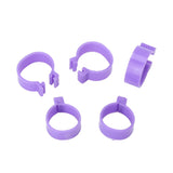 100 PCS Chicken Foot Ring Duck Hen Goose Legs Rings Clip Poultry Foot Ring Farming Tools Purple 25mm/0.98in