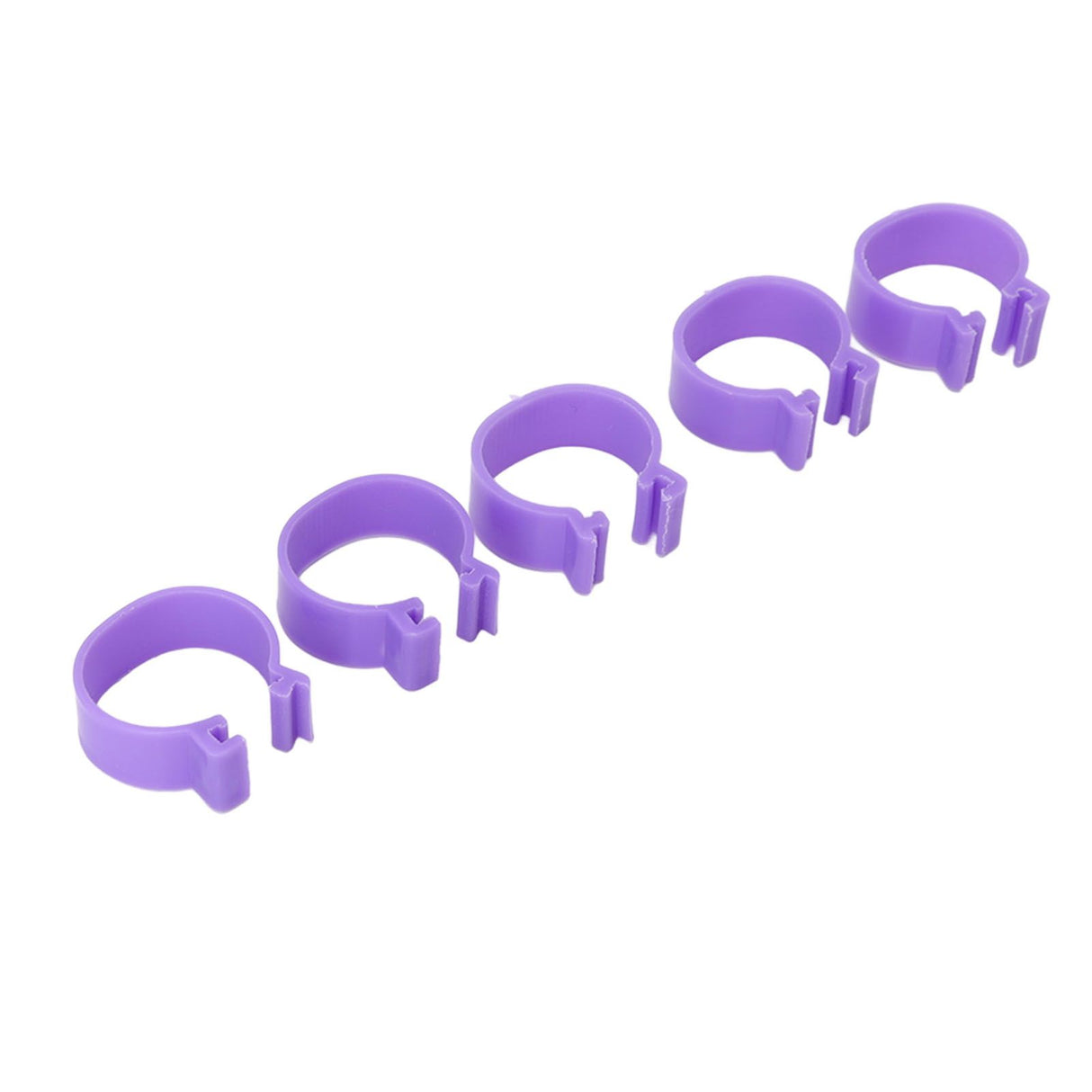 100 PCS Chicken Foot Ring Duck Hen Goose Legs Rings Clip Poultry Foot Ring Farming Tools Purple 25mm/0.98in