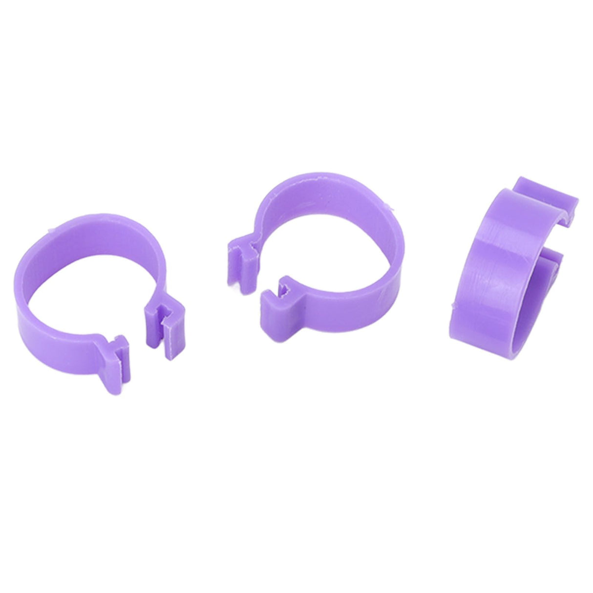 100 PCS Chicken Foot Ring Duck Hen Goose Legs Rings Clip Poultry Foot Ring Farming Tools Purple 25mm/0.98in