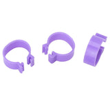100 PCS Chicken Foot Ring Duck Hen Goose Legs Rings Clip Poultry Foot Ring Farming Tools Purple 25mm/0.98in