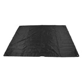 Drum Set Cover Silver Coated 420D Oxford Cloth Folding Furniture Dust Cover for Indoor Outdoor Black