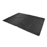 Drum Set Cover Silver Coated 420D Oxford Cloth Folding Furniture Dust Cover for Indoor Outdoor Black - Side View