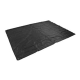 Drum Set Cover Silver Coated 420D Oxford Cloth Folding Furniture Dust Cover for Indoor Outdoor Black - Top-Down View