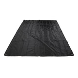 Drum Set Cover Silver Coated 420D Oxford Cloth Folding Furniture Dust Cover for Indoor Outdoor Black - 45-Degree Angle