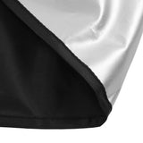 Drum Set Cover Silver Coated 420D Oxford Cloth Folding Furniture Dust Cover for Indoor Outdoor Black - Extra Image