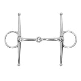 Full Cheek Horse Snaffle Bit Stainless Steel Ring Farm Jointed Bit for 125mm Horse Mouth
