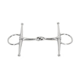 Full Cheek Horse Snaffle Bit Stainless Steel Ring Farm Jointed Bit for 125mm Horse Mouth