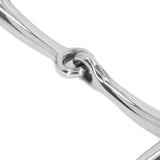 Full Cheek Horse Snaffle Bit Stainless Steel Ring Farm Jointed Bit for 125mm Horse Mouth