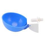 10PCS G1/8 Male Thread Chicken Waterer Cup Thicken Automatic Poultry Water Feeding Equipment for Quails Birds Blue