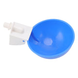 10PCS G1/8 Male Thread Chicken Waterer Cup Thicken Automatic Poultry Water Feeding Equipment for Quails Birds Blue