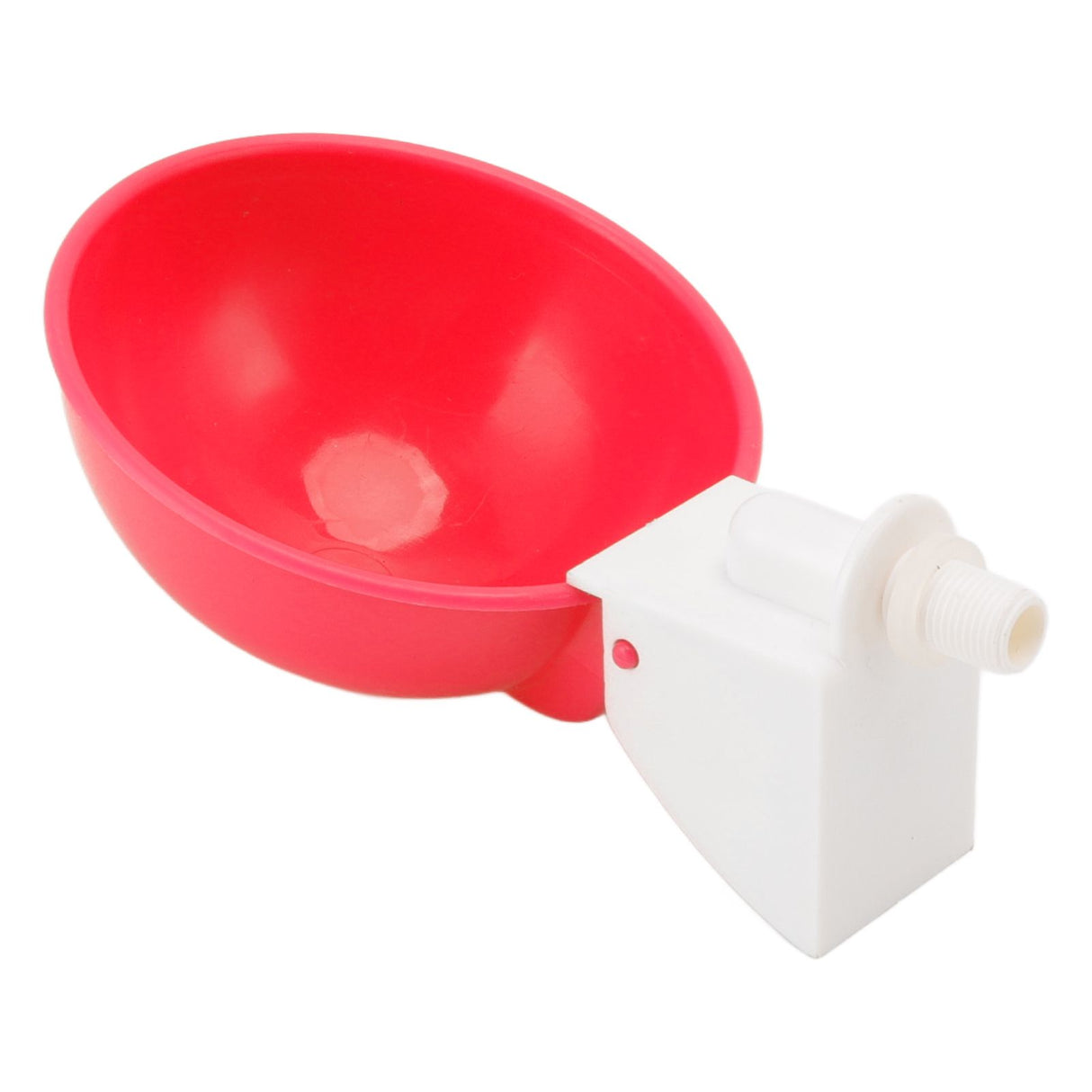 10PCS G1/8 Male Thread Chicken Waterer Cup Thicken Automatic Poultry Water Feeding Equipment for Quails Birds Red