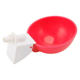 10PCS G1/8 Male Thread Chicken Waterer Cup Thicken Automatic Poultry Water Feeding Equipment for Quails Birds Red