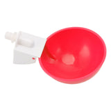 10PCS G1/8 Male Thread Chicken Waterer Cup Thicken Automatic Poultry Water Feeding Equipment for Quails Birds Red