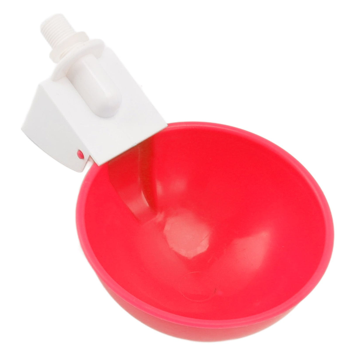10PCS G1/8 Male Thread Chicken Waterer Cup Thicken Automatic Poultry Water Feeding Equipment for Quails Birds Red