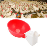 10PCS G1/8 Male Thread Chicken Waterer Cup Thicken Automatic Poultry Water Feeding Equipment for Quails Birds Red - Extra Image