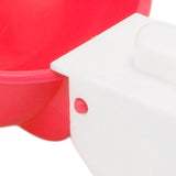 10PCS G1/8 Male Thread Chicken Waterer Cup Thicken Automatic Poultry Water Feeding Equipment for Quails Birds Red