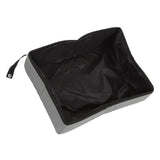 Collapsible Cat Litter Box Cloth Waterproof Outdoor Portable Cat Litter Box for Travel S Grey - Low Angle