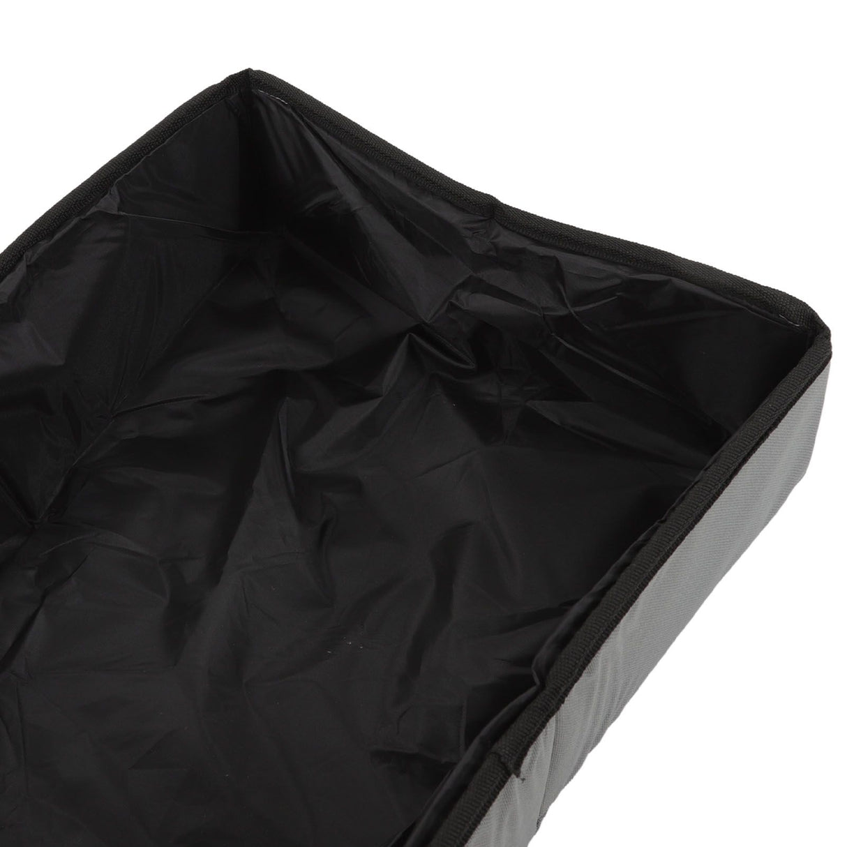 Collapsible Cat Litter Box Cloth Waterproof Outdoor Portable Cat Litter Box for Travel S Grey