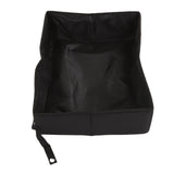 Collapsible Cat Litter Box Cloth Waterproof Outdoor Portable Cat Litter Box for Travel M Black