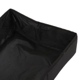 Collapsible Cat Litter Box Cloth Waterproof Outdoor Portable Cat Litter Box for Travel M Black